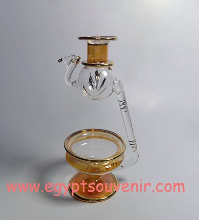 Egyptian Handmade Pyrex Glass mouth blown aromatherapy diffuser model 13