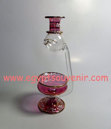 Egyptian Handmade Pyrex Glass mouth blown aromatherapy diffuser model 14