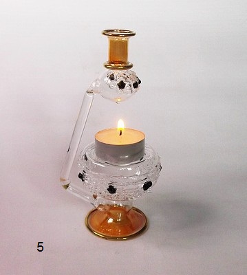 Egyptian Handmade Glass Aroma Diffuser, Oil Burner