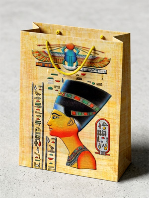 Gift Paper Bags, Handmade Gift Paper Bag, Pharaonic Design, Shopping souvenir bag, Eco-friendly paper