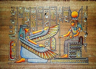 Egyptian papyrus paintings, Ancient Egypt Tomb Scenes (no: 44)