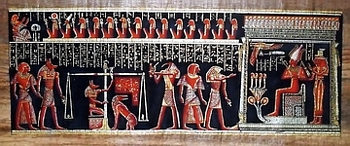 Egyptian papyrus paintings, Ancient Egypt Tomb Scenes (no: 36)