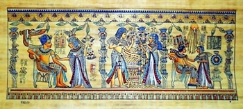 Egyptian papyrus paintings, Ancient Egypt Tomb Scenes (no: 37)