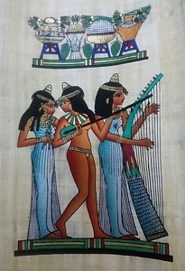 Musician Girls Papyrus Painting