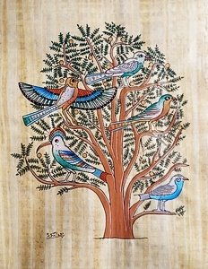 Tree Of Life Papyrus Painting