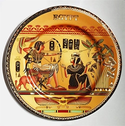 Egyptian Porcelain Plate:   PORP02