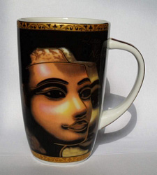 Egyptian Porcelain Mug: PORM03 Egyptian Porcelain Mug PORM03
