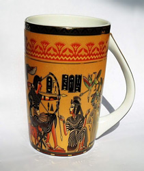 Egyptian Porcelain Mug: PORM02 Egyptian Porcelain Mug PORM02