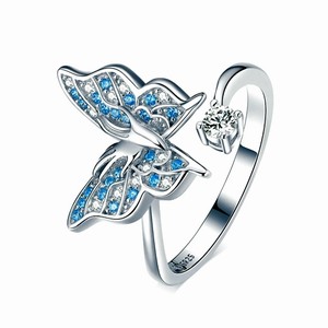 flying butterfly Sterling 925 Silver Ring