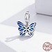 Butterfly Pendant Double Openwork 925 Sterling Silver