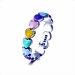 Rainbow Hearts Sterling Silver Ring