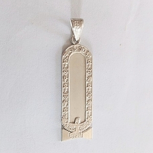 Silver Cartouche Isis Customized,  Handmade Silver Jewelry Model SL13